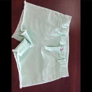 Justice Girls teal shorts